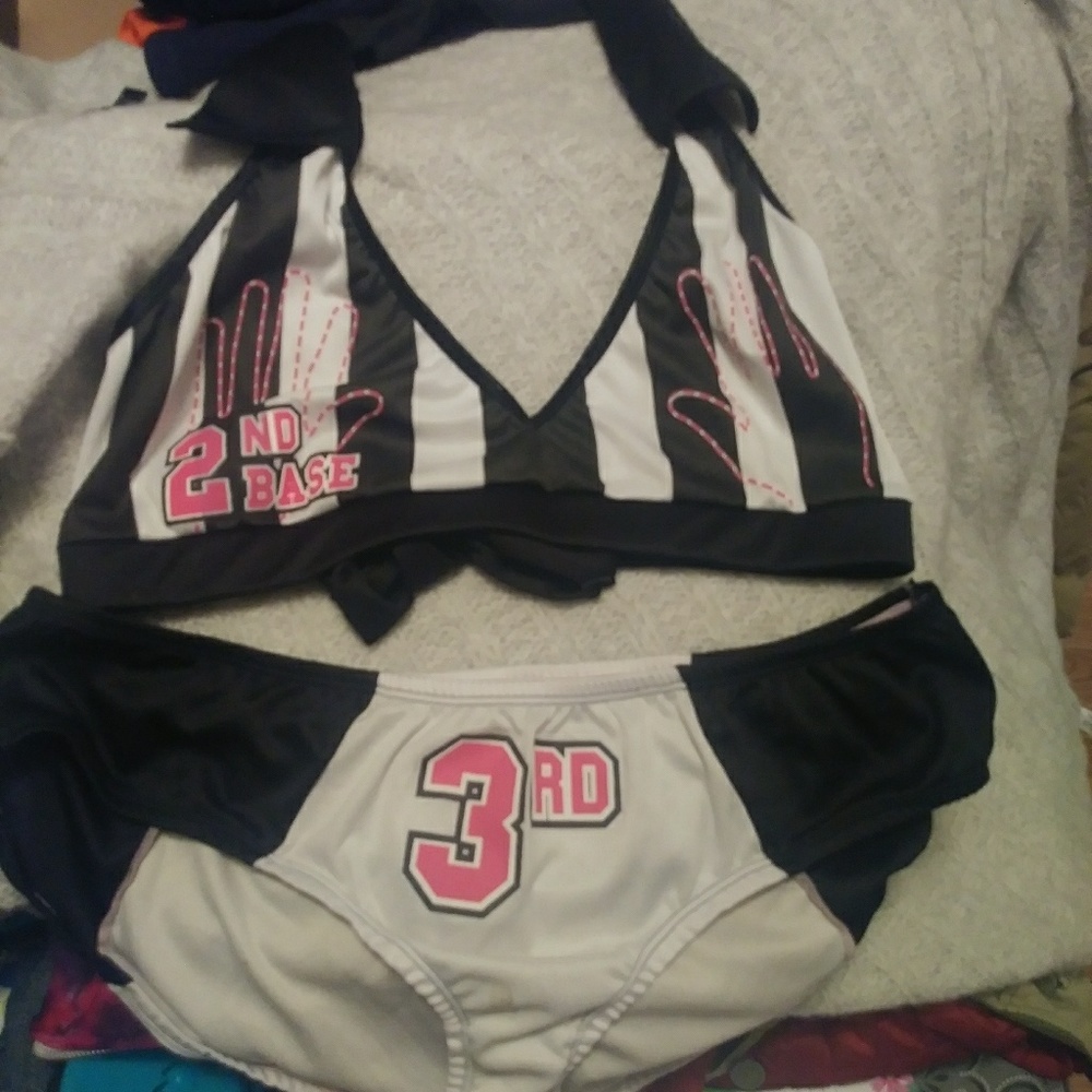 NAUGHTY CHEERLEADER 2 PIECE OUTFIT